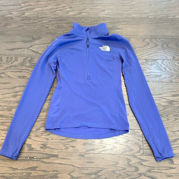 THE NORTH FACE WOMEN'S SUNRISER ¼-ZIP Cave Blue Size Small - Picture 4 of 12